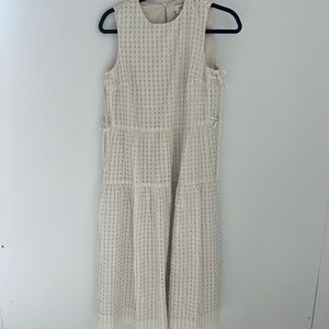 Elegant Cream Midi Dress